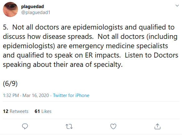 plaguedad1 – Not All Doctors Are Epidemiologists